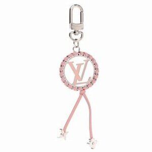 Authentic Louis Vuitton Pink Very Bag Charm & Key Holder
